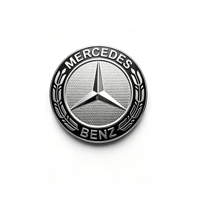 CRY1 ABS Car Styling Steering Wheel Center Emblem Badge Sticker For Mercedes Benz C260 C200 C180 GLA/E/C Class E43 E260 E300 E320