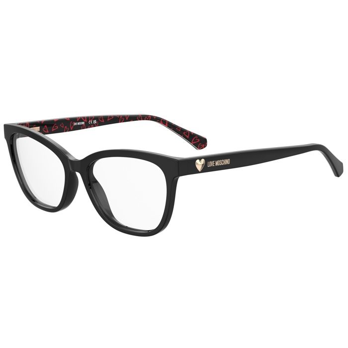 Lunettes de Vue MOSCHINO LOVE MOL639 54/16/140 INA BLACK PATTERN BLACK ACETATE FRAMES WOMAN MOSCHINO LOVE MOL639 BLACK