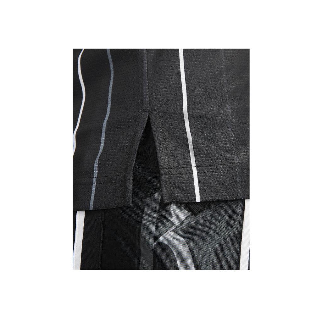 Nike Dri-Fit DNA Striped Round Neck Logo Printed Basketball жилет без рукавов для мужчин, топы, черный DX0436-010