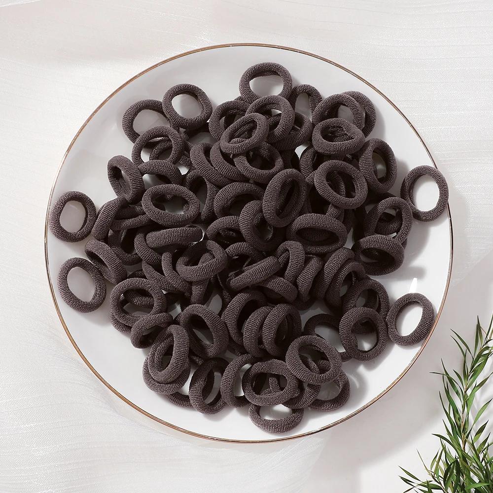 20 шт./лот Эластичные резинки для волос для девочек, плюшевые резинки с помпонами для детей, резинки-скранчи для волос, детские аксессуары для волос