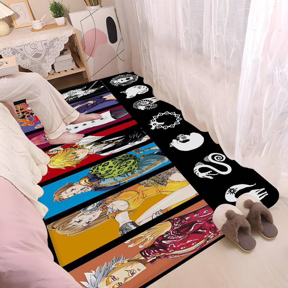 THE Seven Deadly Sins Anime Floor Mat Rectangle Anti-slip Home Soft Badmat Front Door Indoor Outdoor Mat Hotel Decor Mat