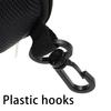 Portable Eva Glasses Case With Carabiner Hook Black Sunglasses Hard Case Zipper Eyeglasses Protector Box Holder