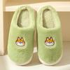 Home Home Fashion Warm Bag Head Plush Slippers Women'S Winter Couple Cartoon Personality Non-Slip Cotton Slippers