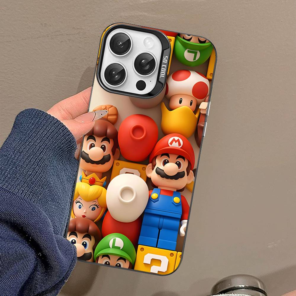 Game Cartoon S-Super-Mario Phone Cases For iPhone 17 16 15 14 13 12 11 Plus Pro Max Colorful Case