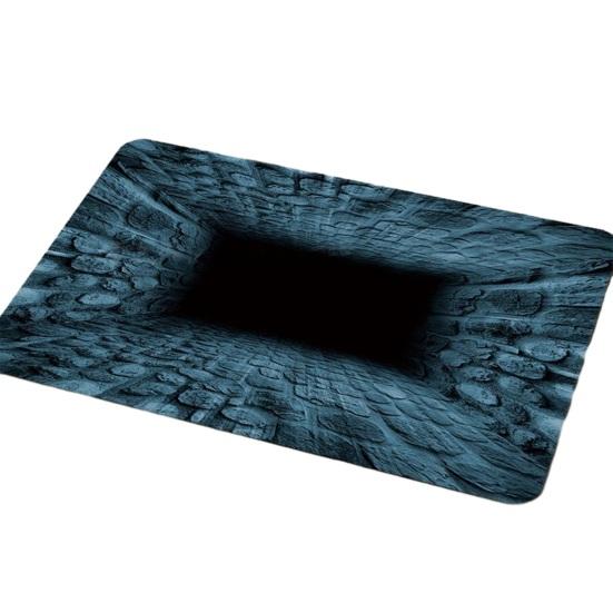 Yousheng 3D Optical Illusion Floor Mat Non-Slip Vision Rug Realistic 3D Carpet for Living Room Bedroom Bathroom Hallway Easy Care Decorative Rug