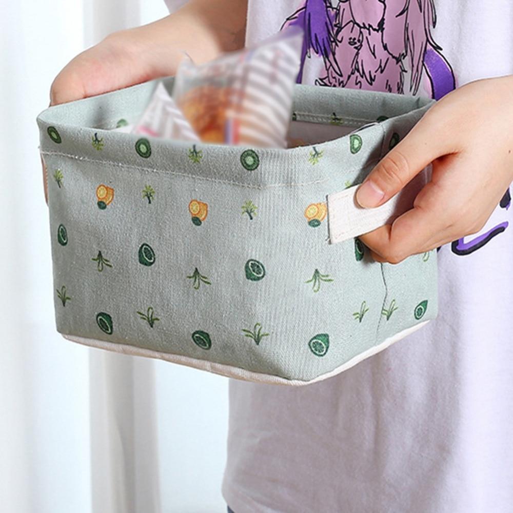 Тканевая корзина для хранения, милая для маленьких домашних животных, офисные ключи для макияжа