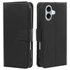 For iPhone 16 Case Detachable 2 in 1 PU Leather Wallet Phone Cover - Black