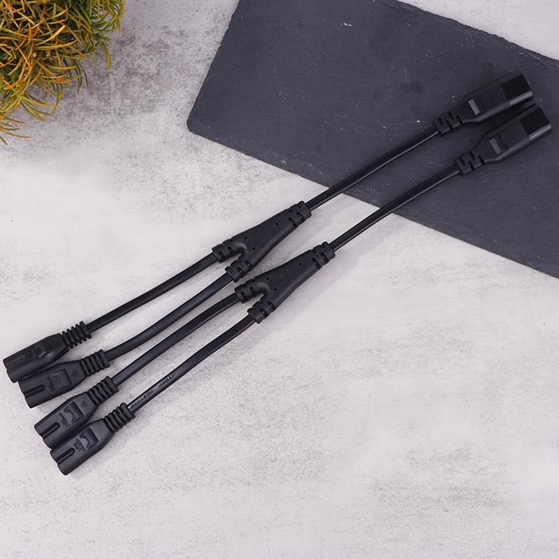 IEC 320 C8 2Pin Male To 2 X C7 Female Y Split Power Cable Около 28 см IEC 320 C7 To C8 Удлинительные шнуры C8 Male To C7 Female Cable