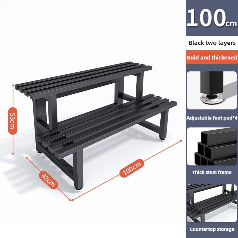 Садовая стойка для комнатных растений из нержавеющей стали, металлическая водонепроницаемая стойка для цветов, многоуровневая полка-лестница
