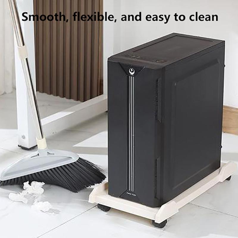 Компьютерная стойка, регулируемая мобильная подставка для процессора, игровой корпус для ПК с 4 колесиками, подходит для большинства ПК, подставка для компьютера под столом