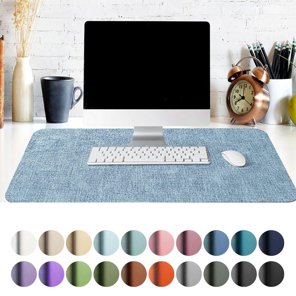 Extra Large Mouse Mat Leather Keyboard Mice Mat Durable Table Mat  Home Office