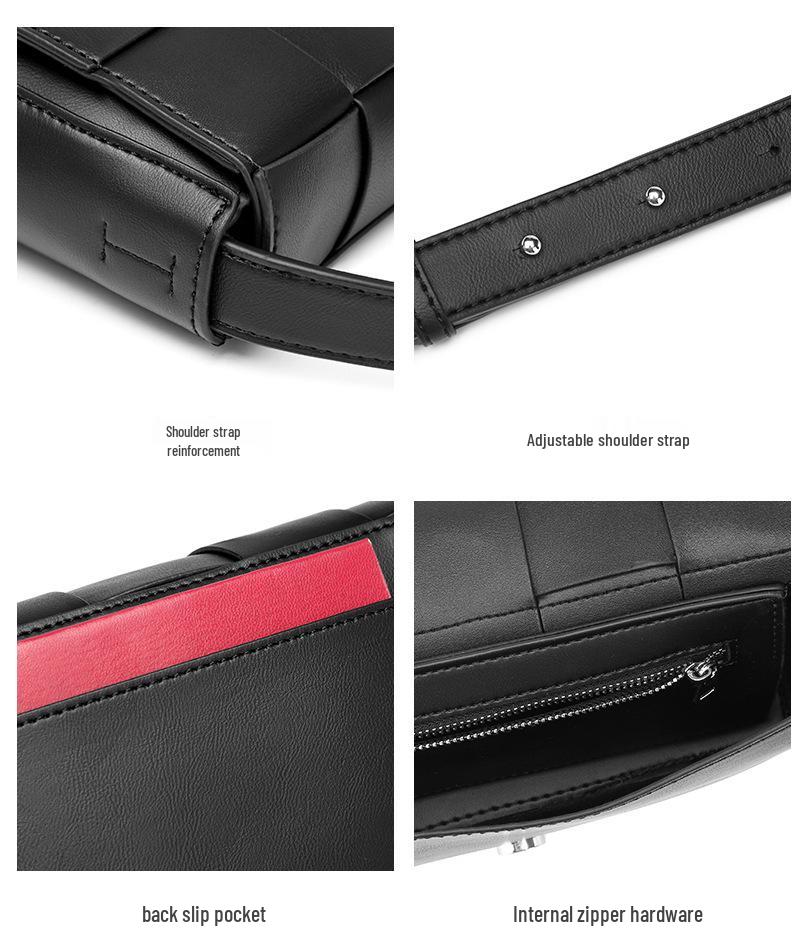 Унисекс Повседневная Плетеная Сумка Кроссбоди 2025 - Модный Маленький Квадратный Дизайн