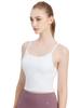 Loopa Daily Cropped Camisole with Yoga Hot Fitness Bra Top Size L Cups, Wear, Yoga, / White,