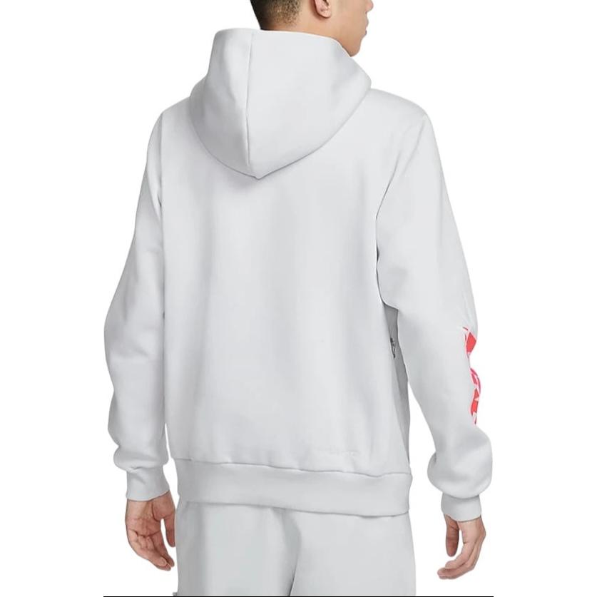 Nike Худи из флиса Therma-Fit Standard Issue Повседневный Удобный Теплый Мужской худи Светло-серебристо-серый HQ4746016