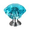 Wardrobe Cabinet Handles Diamond Shape Pull Handle Door Knobs Cupboard Pulls Crystal Glass Knobs