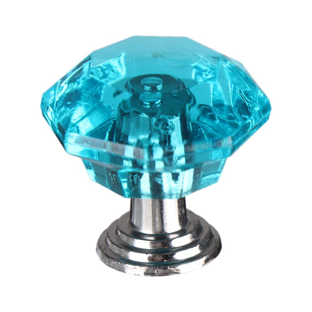 Wardrobe Cabinet Handles Diamond Shape Pull Handle Door Knobs Cupboard Pulls Crystal Glass Knobs