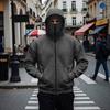 Мужская готическая толстовка на молнии с двойным капюшоном Свободный крой Модная уличная одежда