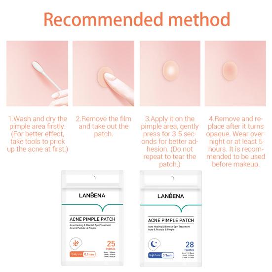 2 Packs Tea Tree Oil Day Night Acne Pimple Remover Patches Skin Care Treatment