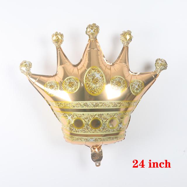 1 шт. большой воздушный шар с короной принцессы, золотой, розовое, золото, розовый, синий, детский душ, товары для свадьбы, дня рождения, подарки для детей, воздушный шар