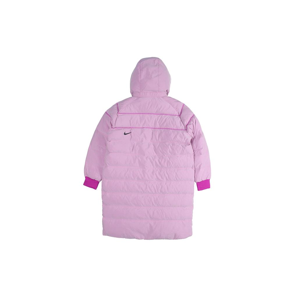 Nike Спортивная куртка Down-Fill City Ready с длинным капюшоном, теплая, зимняя, женская, верхняя одежда, ярко-фиолетовая BV3138-551