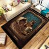 Retro framed animals Pattern Square Carpet,Area Rug,Carpet Rug for Living Room Bedroom Sofa Playroom Decor,Non-slip Floor Mat,Holiday Birthday Gifts