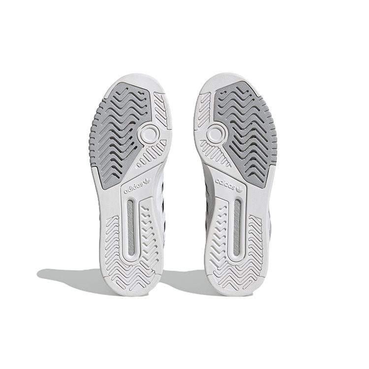 Adidas Originals Drop Step XL Synthetic Leather Non-Slip Durable Lightweight High-Top Skate Shoes Unisex Skate Shoes Black White Gray IG4802