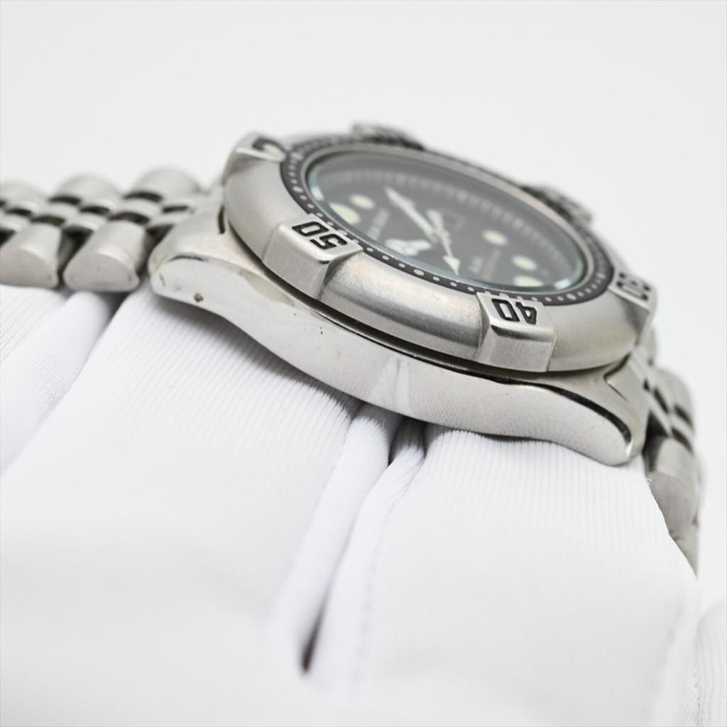 SEIKO 1999 Aqua Gear Diver 200м Кварцевые Часы Черный Ремешок Винтажные/ALBA V892-0120 Для Мальчиков/Женщин