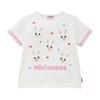 MIKI HOUSE Short Sleeve with Rabbit T-Shirt Logo, Girls, Baby, Kids, Children's Clothing, 80cm, White, 10-5254-689