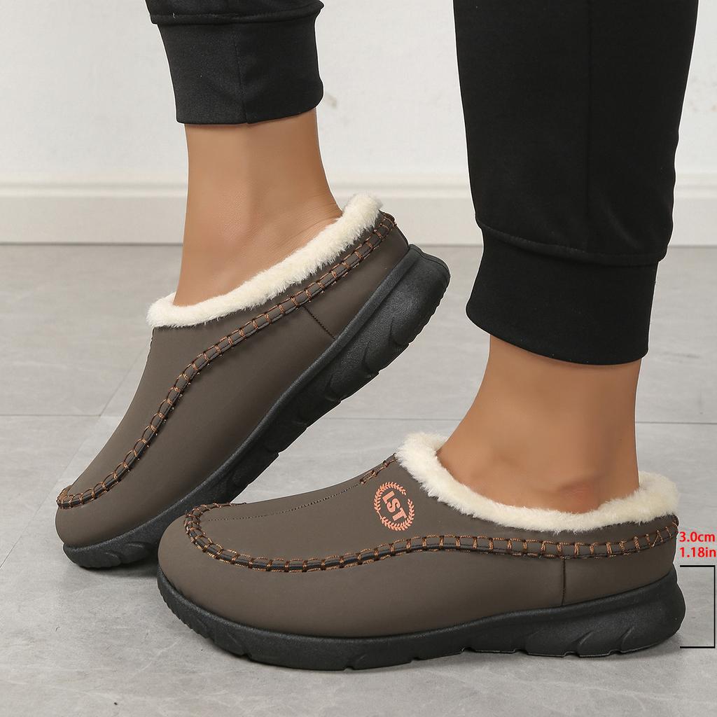 Popular Autumn and Winter Mao Mao Cotton Slippers Home Hole Shoes Couple Cotton Slippers Direct Sales