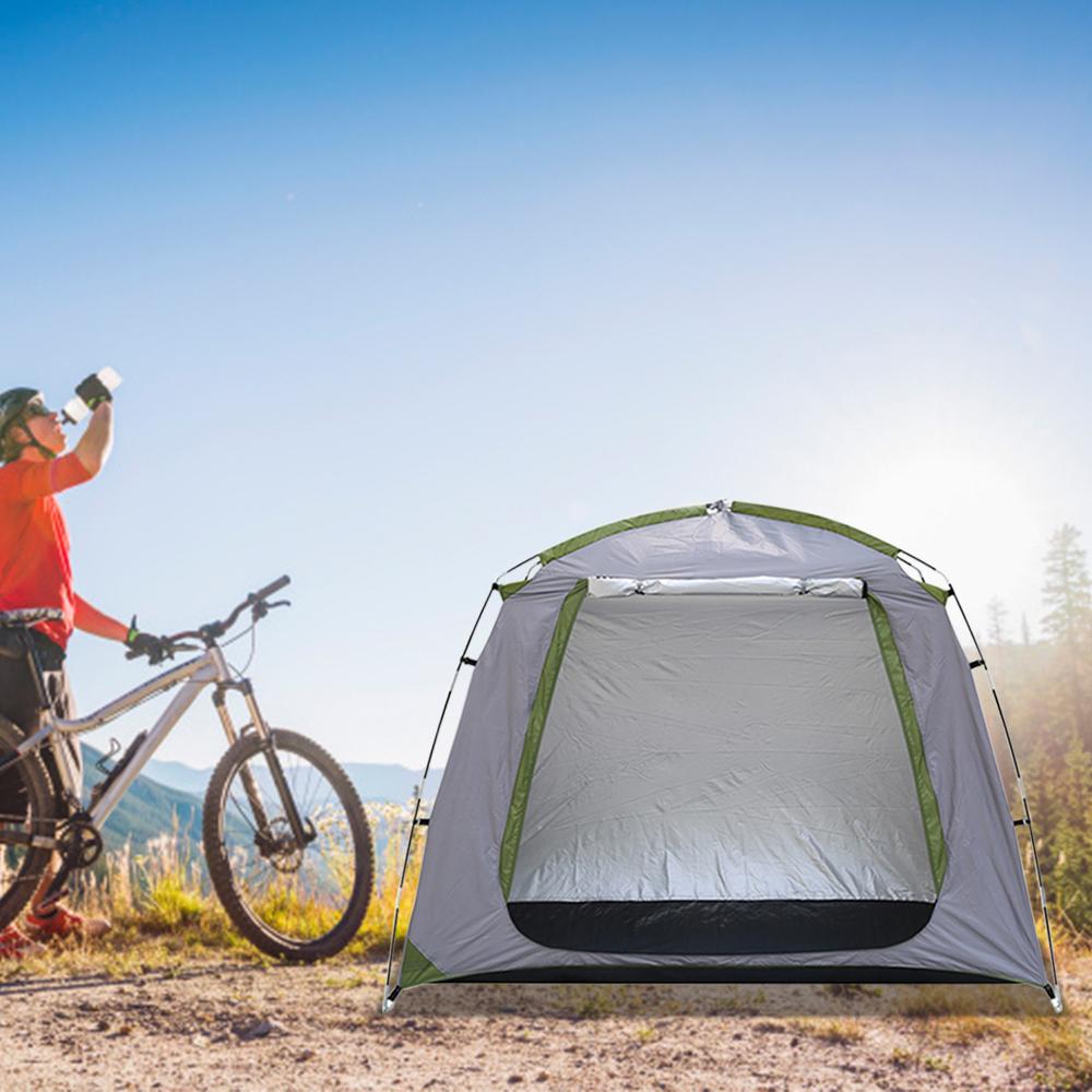 Водонепроницаемый уличный навес для хранения велосипедов, палатка для велосипеда, полиэстер с серебряным покрытием, навес для велосипеда, экономия места, чехол для хранения садовых инструментов для велосипеда