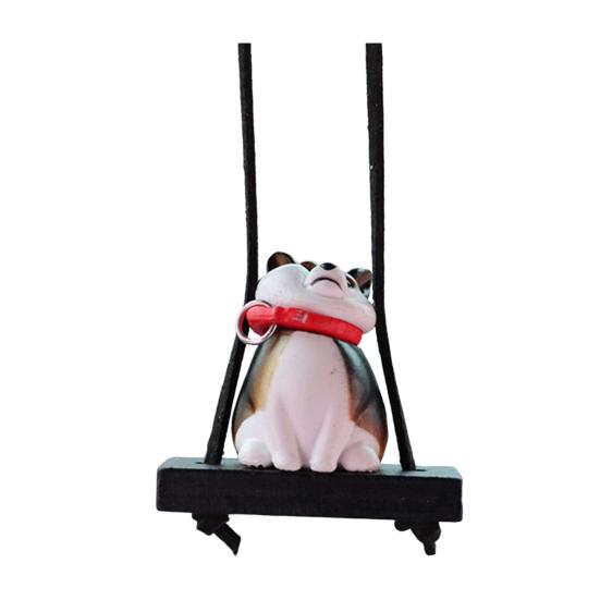 Подвесное украшение для автомобиля в виде собаки, симпатичное зеркало заднего вида в форме собаки, подвесное автомобильное кондиционирование воздуха, аксессуары для интерьера