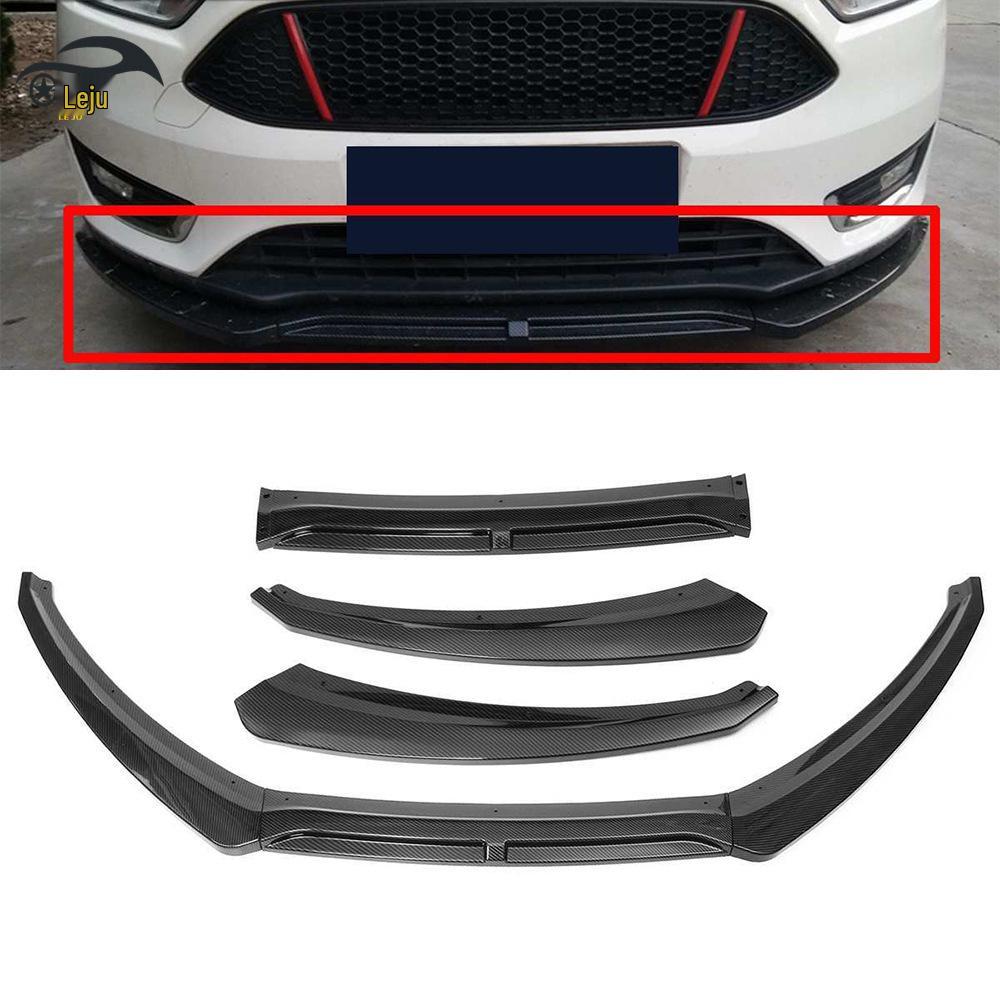 3-секционный передний бампер-губа для Ford Focus MK3 2012-2018