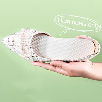 10 пар дышащих одноразовых стелек для обуви на высоком каблуке с защитой от пота, летние стельки с натуральным острым носком, стельки из древесной массы