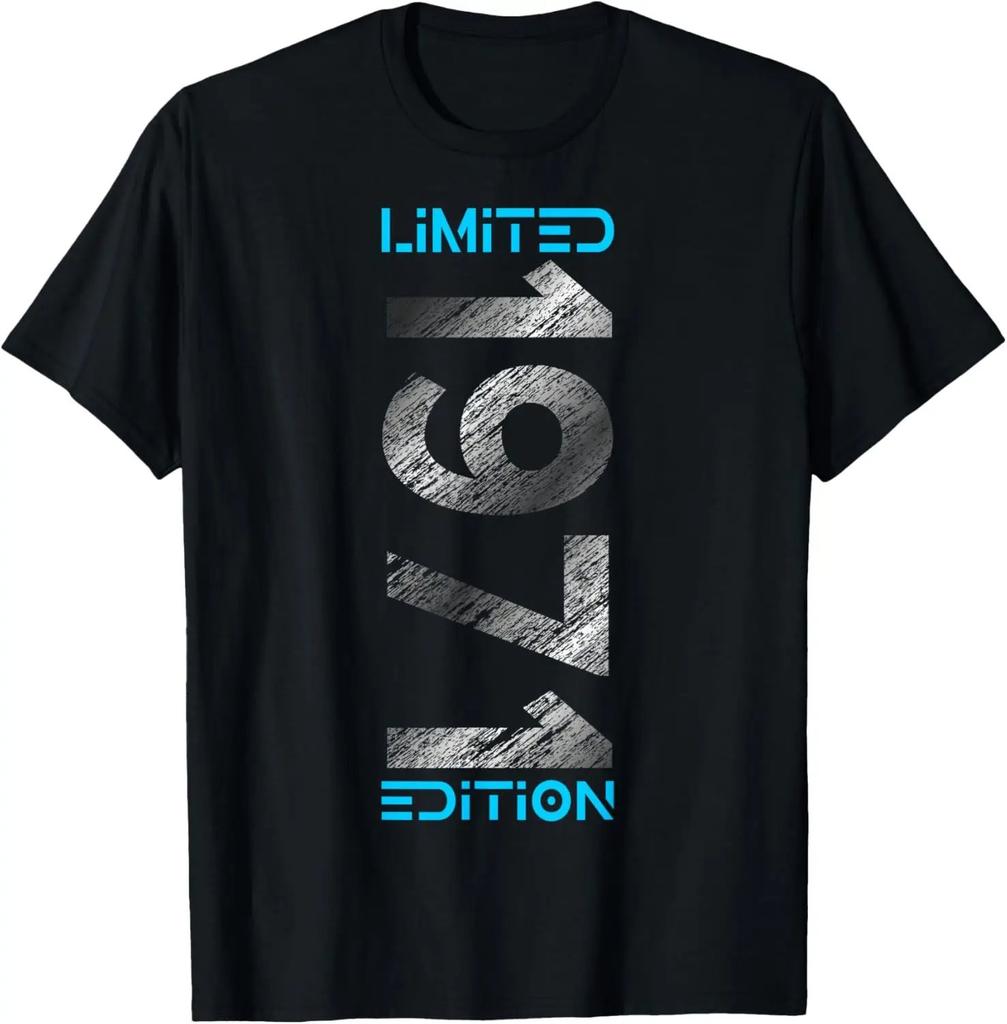 Awesome Year 1971 Vintage Since 1971 Limited Edition 1971 Tshirt Short Sleeve Unisexs Clothing Graphic T Shirts Camiseta Hombre