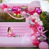 Ярко-розовый воздушный шар, гирлянда, арка, радио, роликовые коньки, дискотека, фольгированные шары для свадьбы, дня рождения, вечерние украшения для девочек
