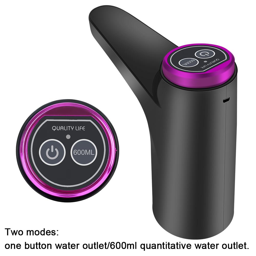 Electric Water Pump Gallon Bottle Drinking Switch Kitchen Tools Automatic Water Dispenser Button Dispenser USB Charging Touch Control Home Supplies