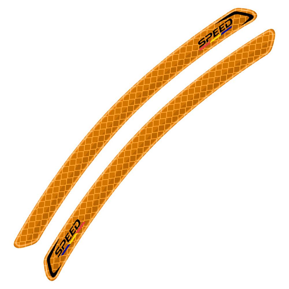 2 шт. светоотражающие автомобильные колесные арки предупреждающие наклейки маркировка наклейки для автомобиля светоотражающие полосы внешние аксессуары