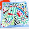 Bright Color 90CM Manual Hand Rolled Twill Silk Scarf Women Brand Colorful Horse Square Scarves Foulards Hijab
