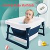 Newborn Baby Folding Bath Tub Portable Folding Large Size Anti-Slip Bottom Baby Swim Tubs Portable Children Non-Slip Kid Bathtub