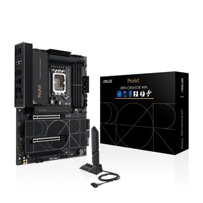 Asus Процессор Intel Core Ultra LGA1851 совместим с материнской платой Z890 PROART WIFI ATX, отечественный авторизованный дистрибьютор, продукт (Серия 2) Z890-СОЗДАТЕЛЬ
