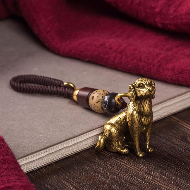 Латунный кулон-брелок с двенадцатью знаками зодиака - Подарок ручной работы для мужчин и женщин