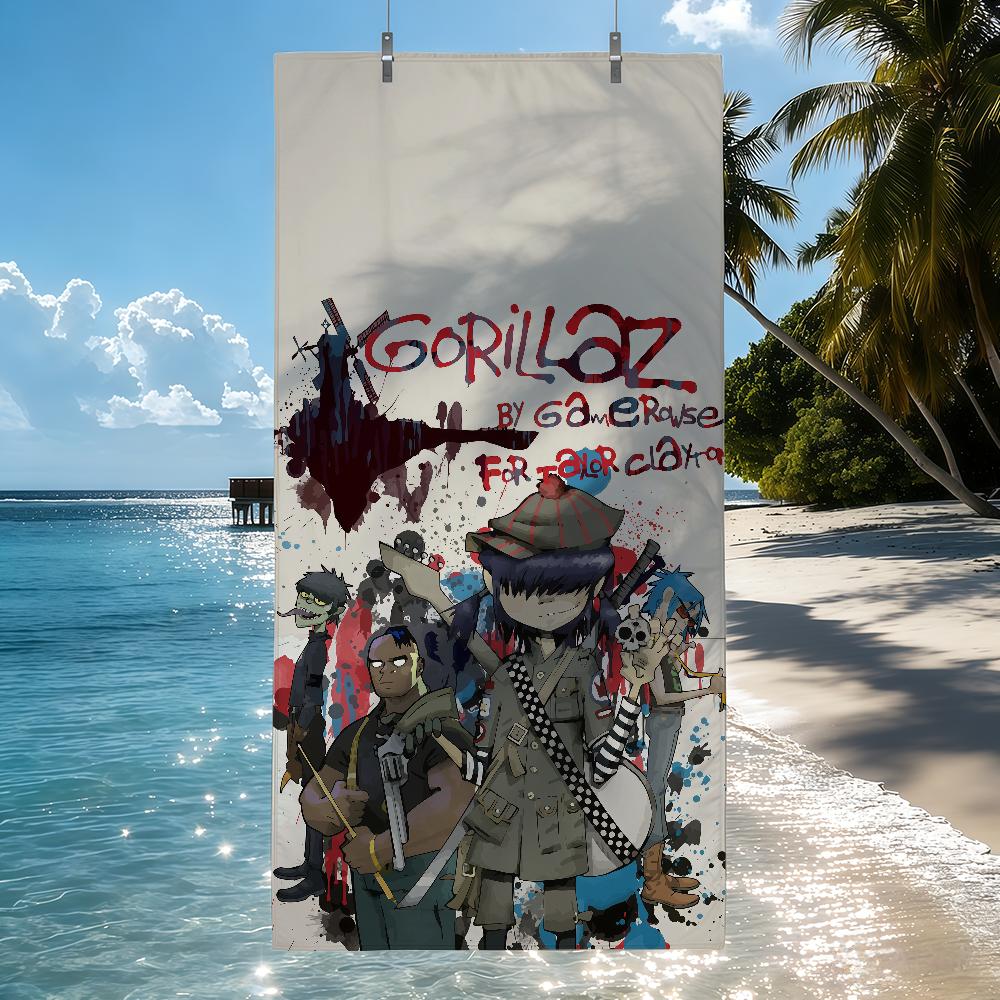 Rock band G-GorillazS Towel Drying Bath Towel Applicable To Light Swimming Camping Yoga Beach Out