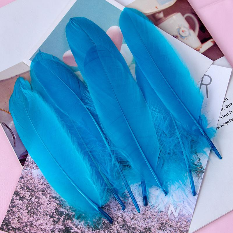 50Pcs15-20Cm Natural Goose Feather Multicolor Handicraft Dream Catcher Swan Feather Family Party Jewelry Decoration