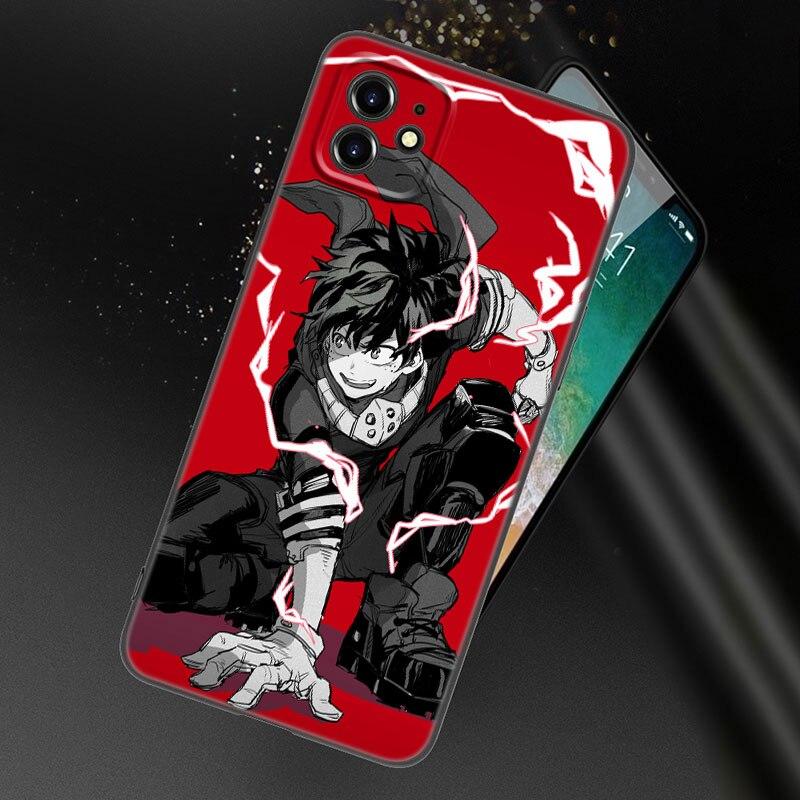 Чехол для телефона My Hero Academy для Apple iPhone 13 12 Mini 11 Pro XS Max XR X 8 7 6S 6 Plus SE 2022 2020 5S 5, мягкий черный чехол из ТПУ
