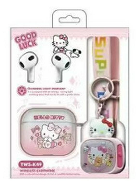 2025 TWS-K49 Беспроводные Bluetooth 5.4 Мультяшные Sanrio Мини-телевизор Подвеска Наушники
