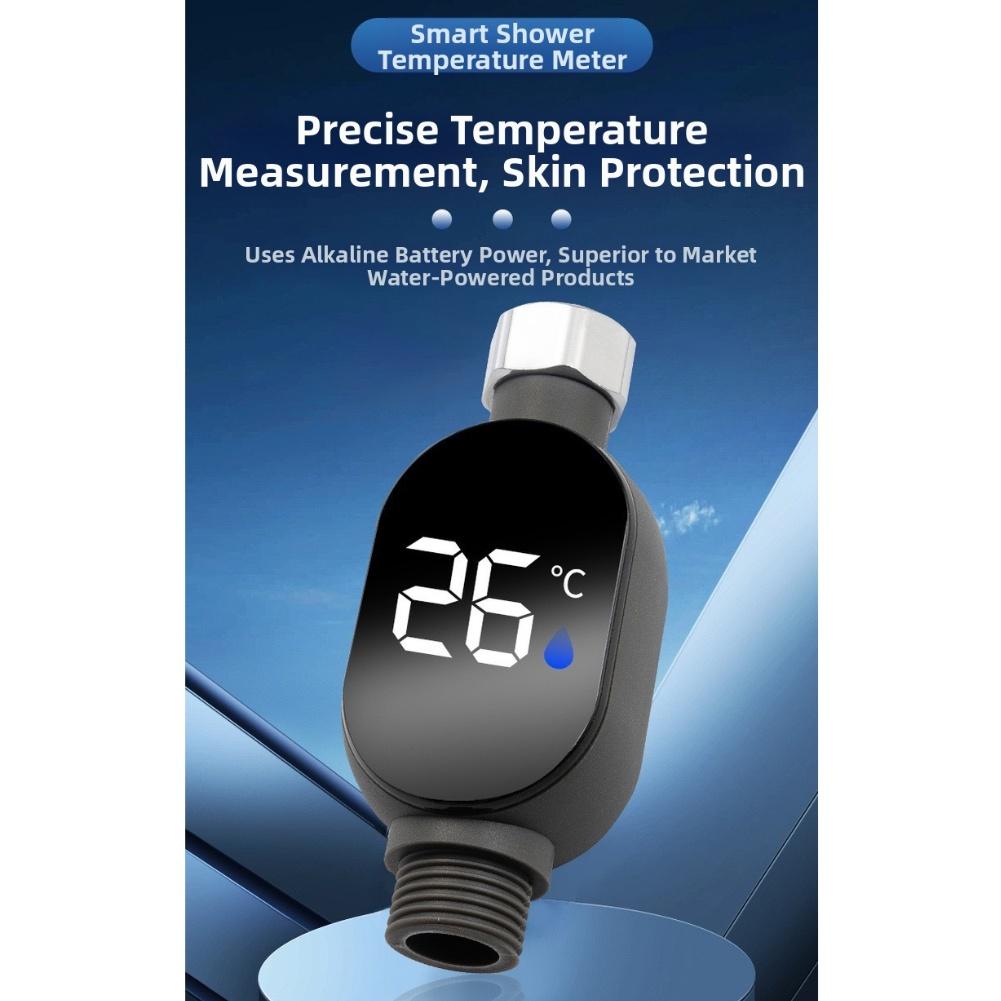 Gauge Temp Water Temp Shower Meter Shower Thermometer Realtime Readings