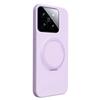For Xiaomi 14 Magnetic Case Rotating Kickstand Liquid Silicone PC Phone Cover Skin Touch