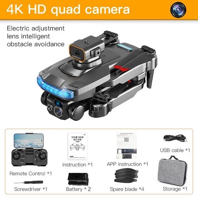 2024 Новый Дрон P15 GPS 4K Аэрофотосъемка Самолет HD Двойная Камера Предотвращение Препятствий Позиционирование Предотвращение Столкновений Квадрокоптер Детская Игрушка Подарок