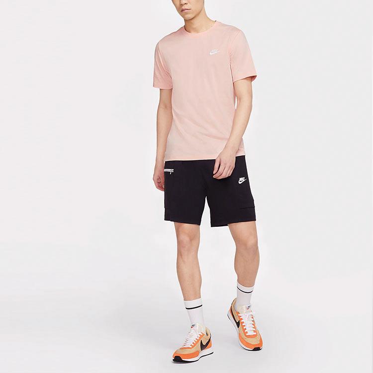 Nike Спортивная клубная футболка с вышитым логотипом и круглым вырезом с короткими рукавами, мужские топы, арктический оранжевый AR4999-800