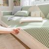 Thousand Bird Grid Splicing Sofa Cover Non-slip Cotton Thread Woven Sofa Cushion All-season Universal Living Room Home Sofa Mat